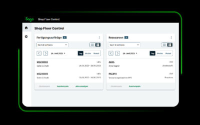 Digitale Fertigungssteuerung mit Shop Floor Control
