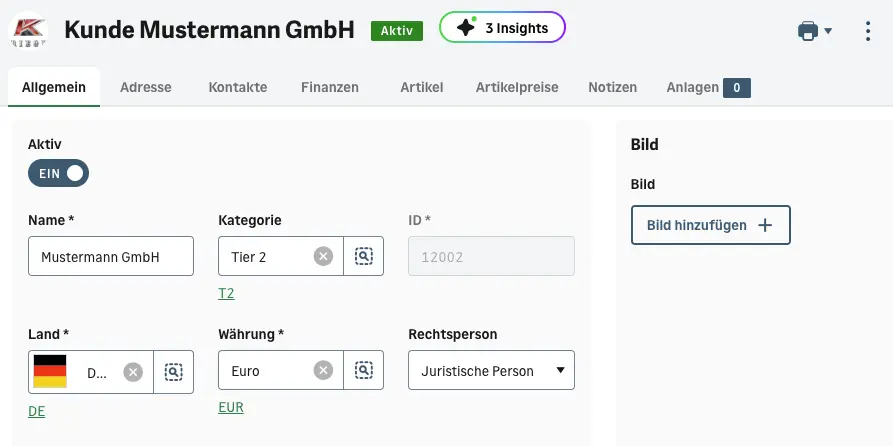 Dashboard Copilot Insights in Sage Operations