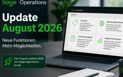 Sage Operations Update August 2026: Neue Preislisten, Übersetzungen und mehr